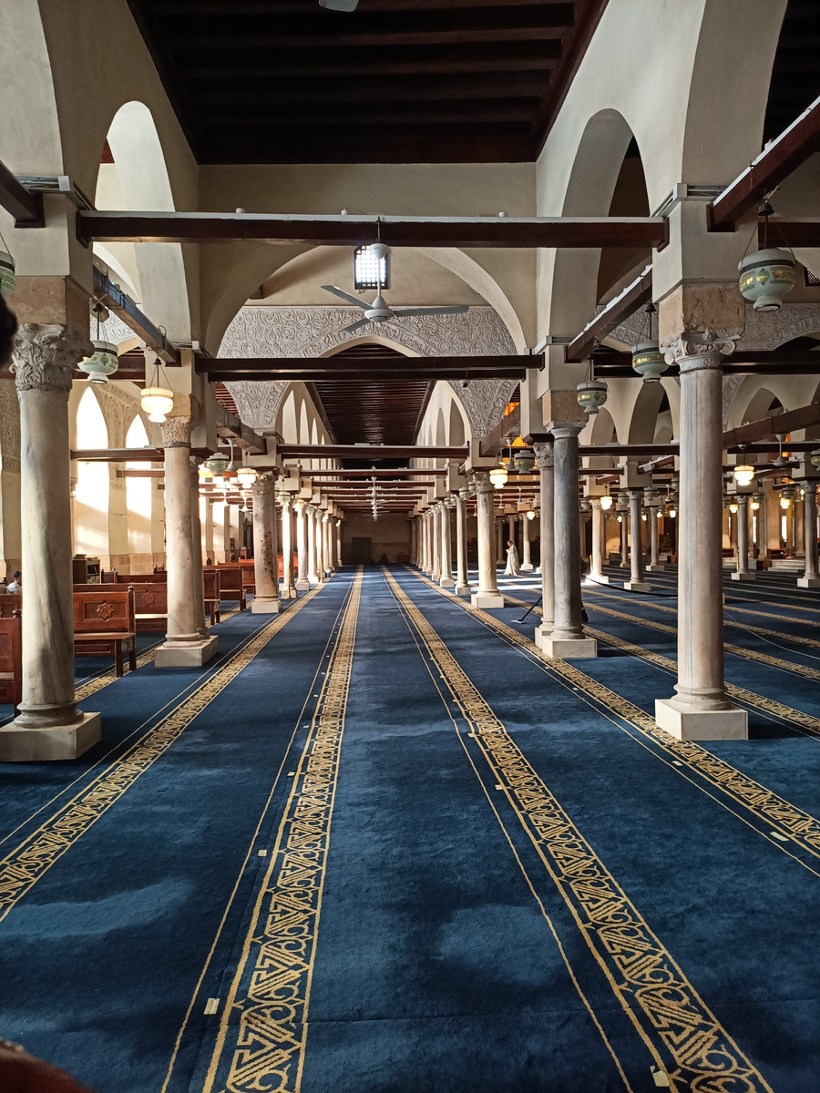 Al-Azhar Mosque in Cairo from the inside